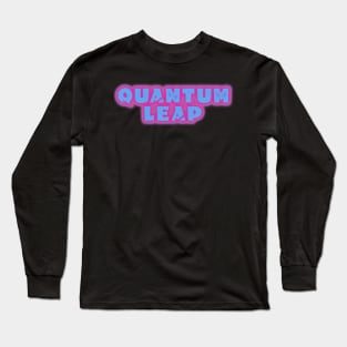 Quantum Leap Halftone Title Long Sleeve T-Shirt